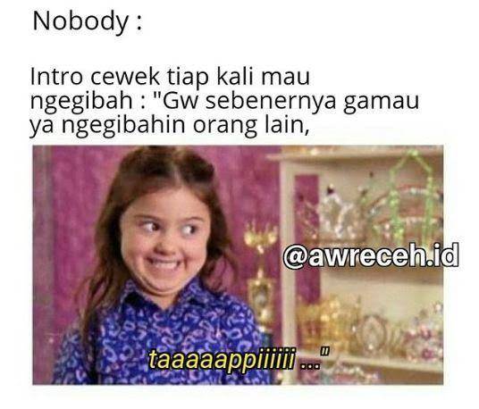 meme kocak saat bergosip (facebook.com/meme revesion)