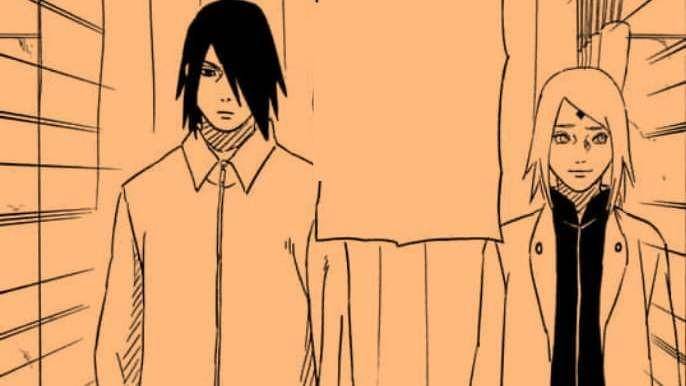 Sakura dan Sasuke di Sasuke Retsuden. (Dok. Shueisha/Satsuke Retsuden: The Uchiha and the Heavenly Stardust: The Manga)