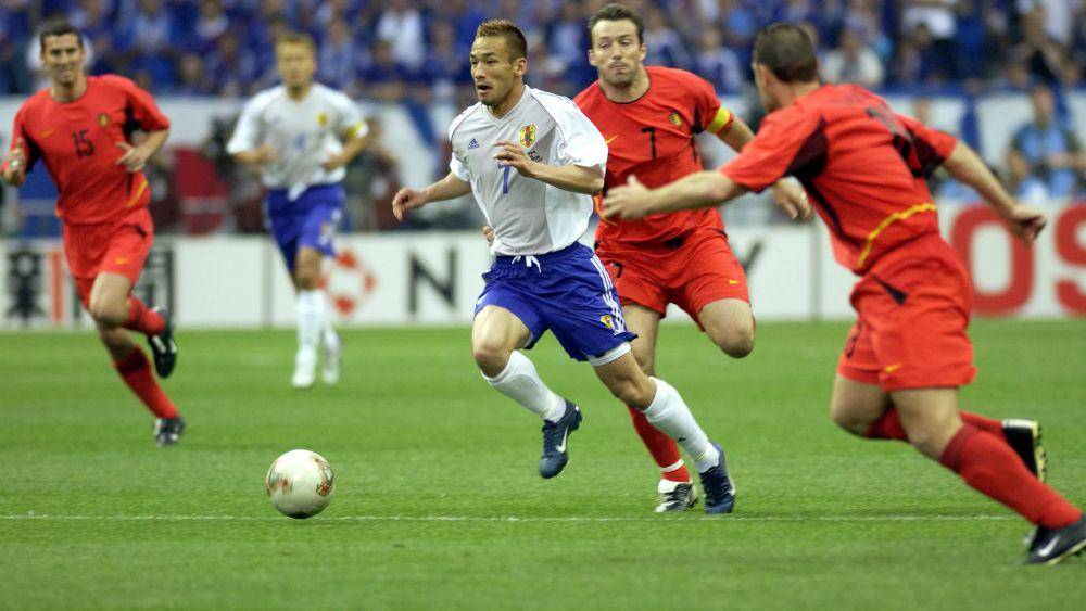 Jepang meraih hasil imbang melawan Belgia pada Piala Dunia 2002. (fifa.com)