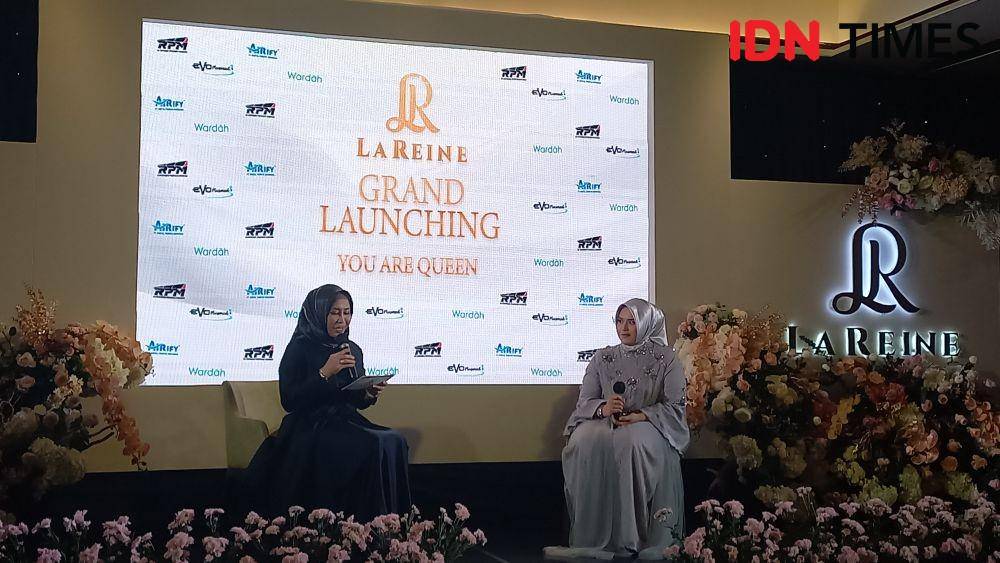Grand Launching LaReine: Lumiere dan Kralice Collection, Senin (21/11/2022). (IDN Times/Aprodithe Kyrie)