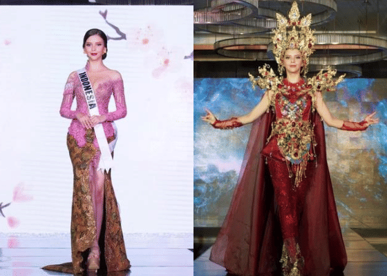 Potret Cindy May Mc Guire di Konferensi Pers Keberangkatannya ke Ajang Miss International 2022 (Instagram.com/officialputeriindonesia)