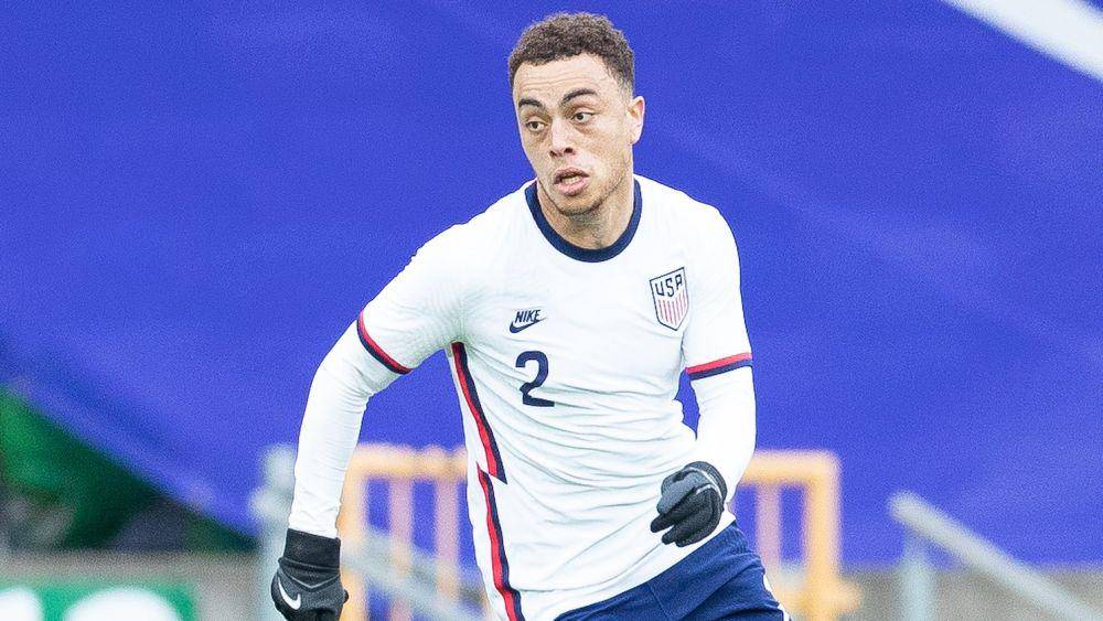 Penampilan Sergino Dest bersama Timnas Amerika Serikat. (twitter.com/usmnt)