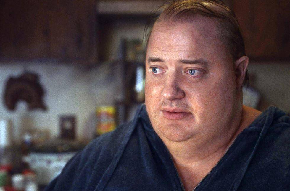 Brendan Fraser di The Whale (dok. A24/The Whale)