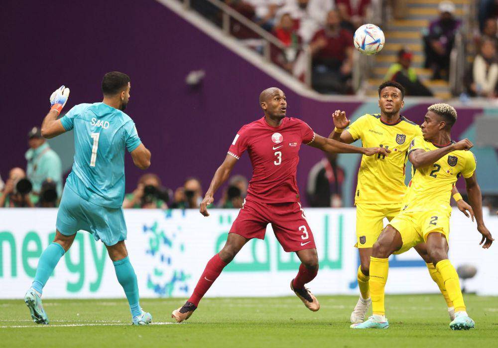 Qatar kalah dari Ecuador pada laga pembuka Piala Dunia 2022. (twitter.com/QFA_EN)