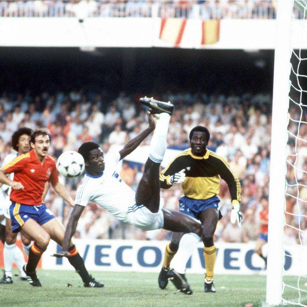Spanyol ditahan imbang Honduras pada Piala Dunia 1982. (twitter.com/FIFAMuseum)