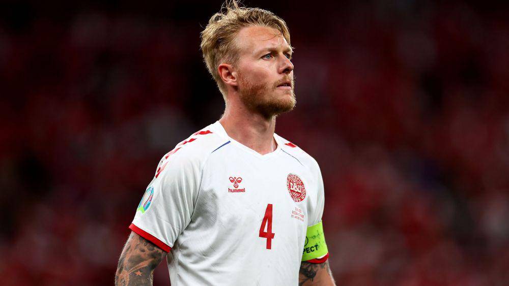 Simon Kjaer dipercaya sebagai Timnas Denmark. (twitter.com/euro2024)