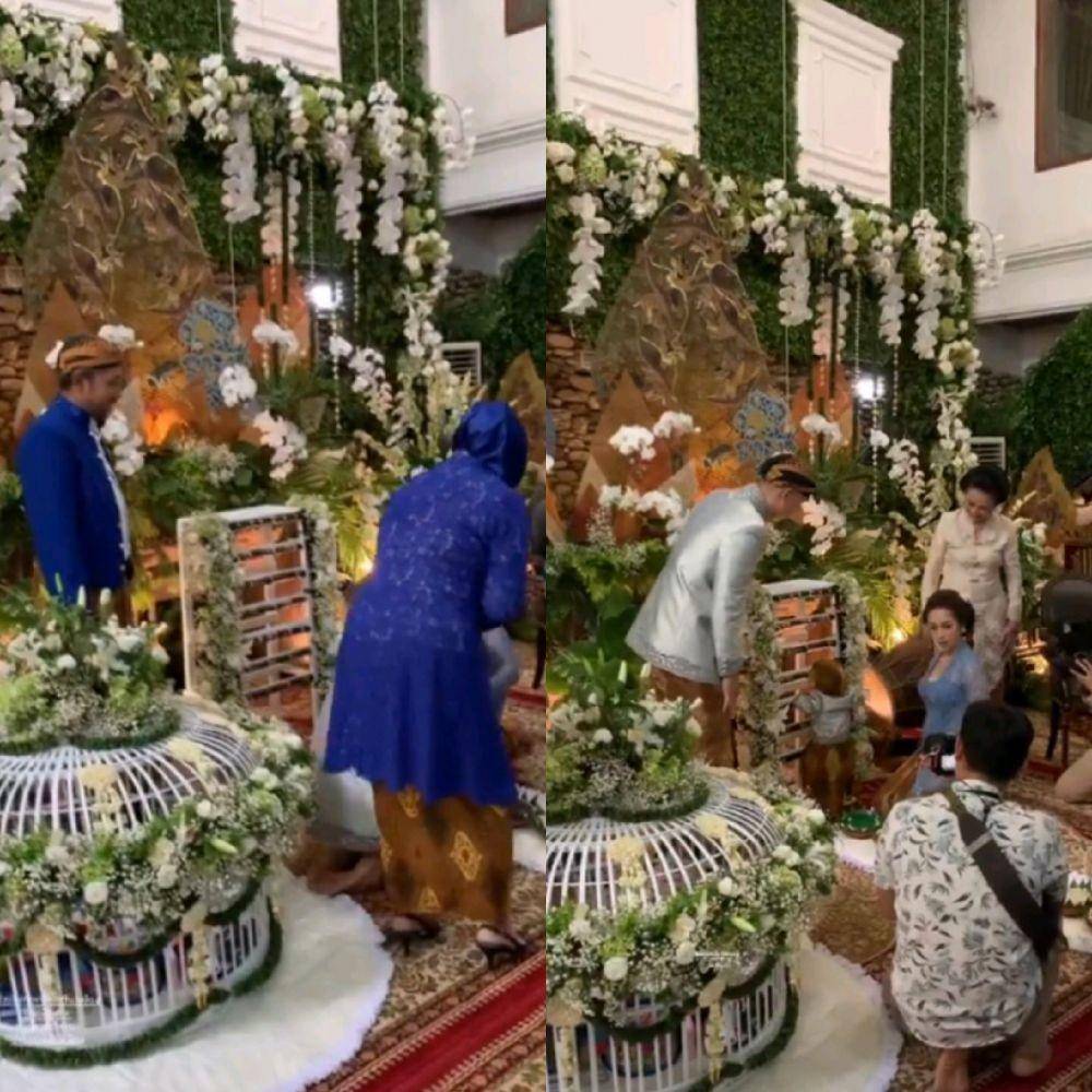 Dekorasi Tedak Siten anak Nikita Willy (instagram.com/rinadianatri)