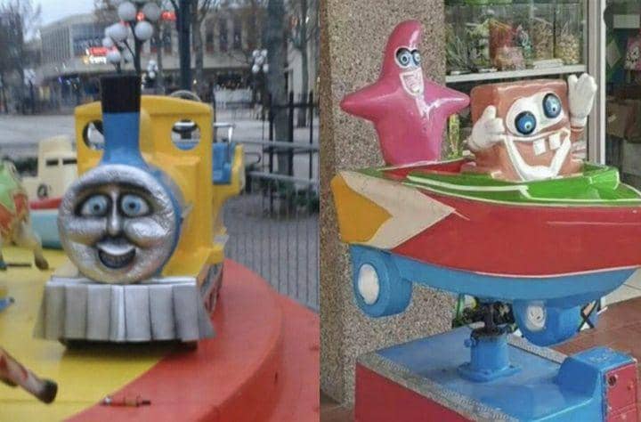 9 Potret Lucu Wahana Bermain Seram, Malah Bikin Nangis!