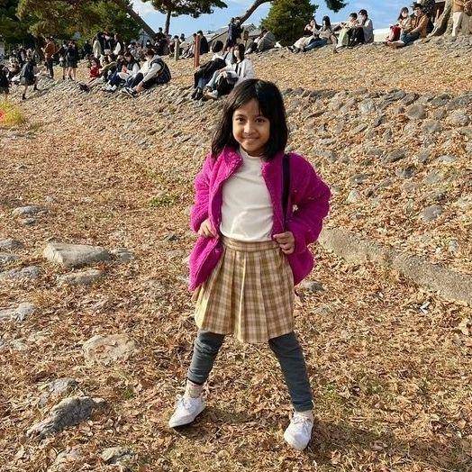 potret keluarga Desta liburan ke Jepang (instagram.com/destanatasha_family)