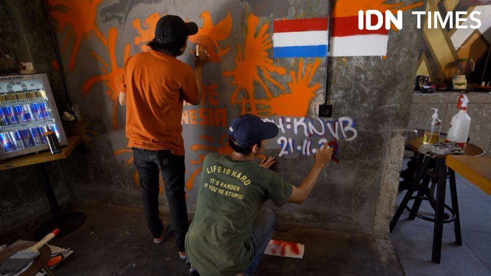 Mural KNVB (IDN Times/Fauzan)
