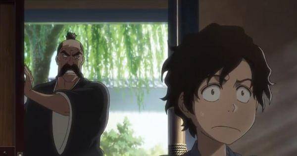 Kyoraku kecil ketahuan menyusup ( Dok. Pierrot / Bleach )