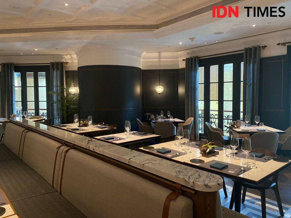 Suasana ruangan di Uppercut Steakhouse (IDN Times/Fina Wahibatunnisa)