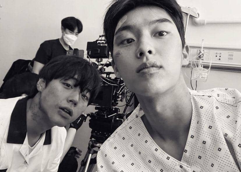 Park Ji Hoon dan Choi Hyun Wook di balik layar drakor Weak Hero Class 1 (instagram.com/_choiiii__)