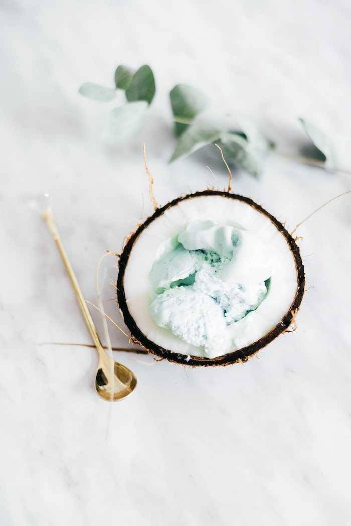 ilustrasi coconut ice cream (unsplash.com/Alexandra Gorn)