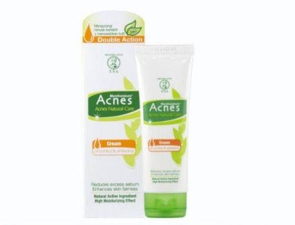 produk Acnes Natural Care Oil Control and Whitening Cream (tokopedia.com/Rohto Official Store)