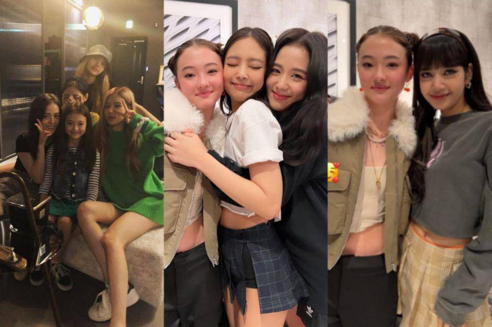 Ella Gross dan member BLACKPINK. (ig/ellagross)