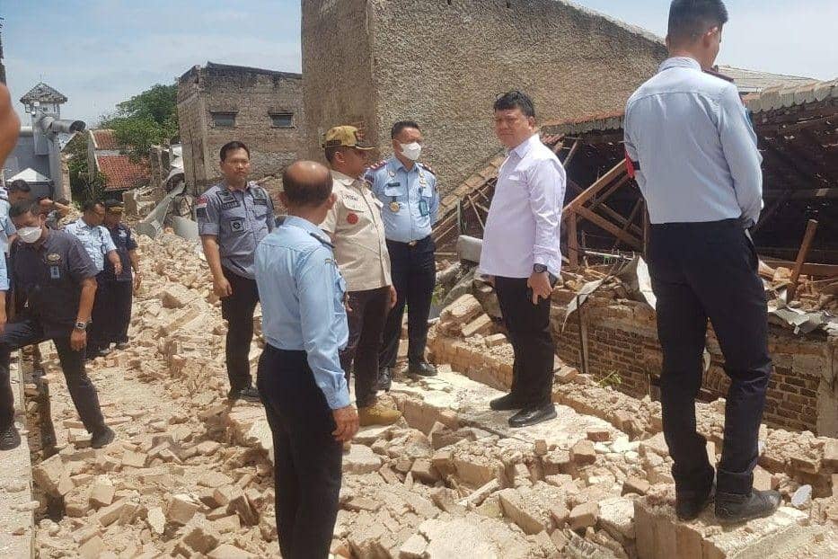 Direktur Jenderal Pemasyarakatan (Dirjenpas), Reynhard Silitonga meninjau Lembaga Pemasyarakatan (Lapas) Kelas IIB Cianjur, Selasa (22/11/2022). (dok. Kemenkumham)