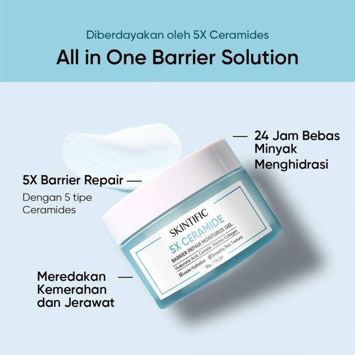 produk Skintific 5X Ceramide Barrier Repair Moisture Gel (tokopedia.com/Skintific Official Store)