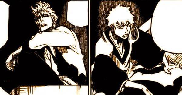 Ichigo menanyakan alasan Grimmjow membantu kelompoknya (Dok. Shueisha / Bleach )