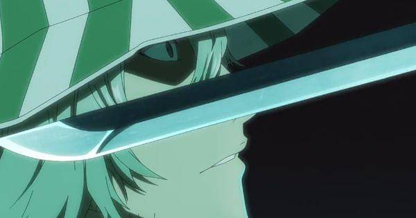 Urahara menatap pemegang katana yang menghabisi Quilge ( Dok. Pierrot / Bleach )