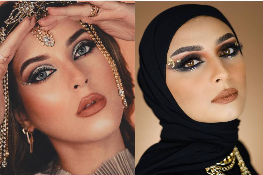 Arabian makeup looks ala artis (instagram.com/tasyafarasya | instagram.com/zezahbaragbah)