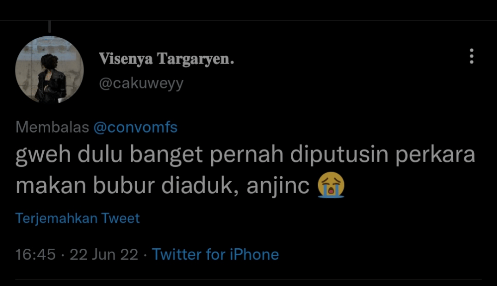 alasan putus warganet (twitter.com/cakuweyy)