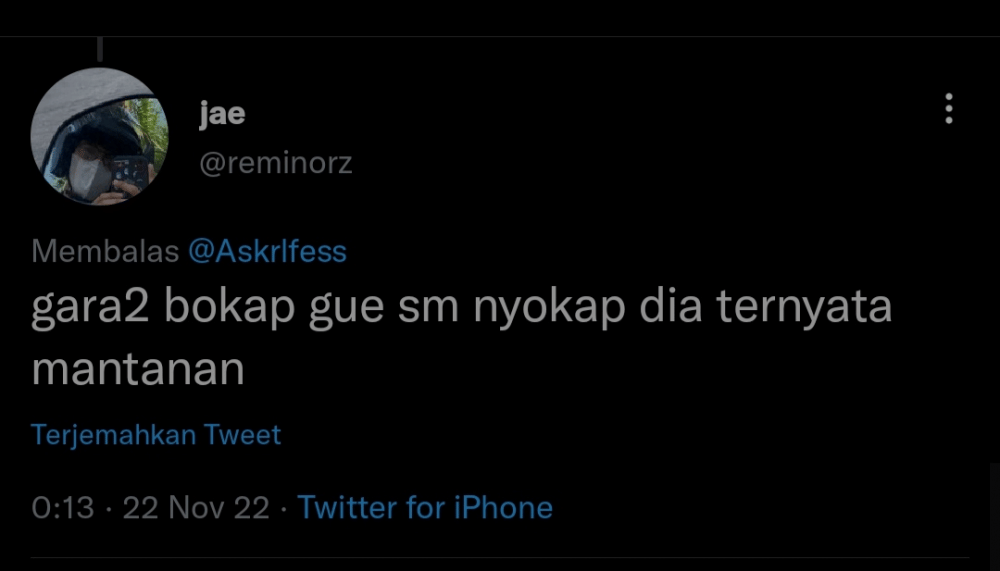 alasan putus warganet (twitter.com/reminorz)