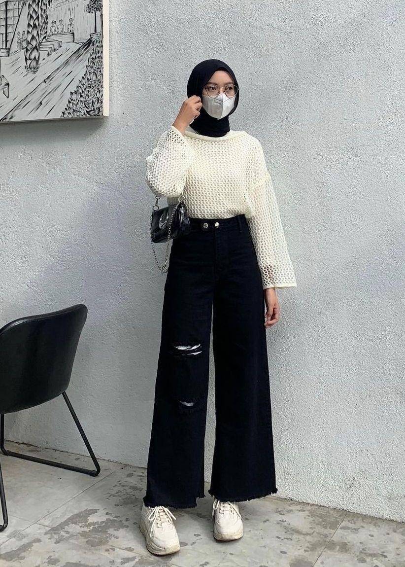 Padu padan jeans style hijab (instagram.com/lutvy_putri)