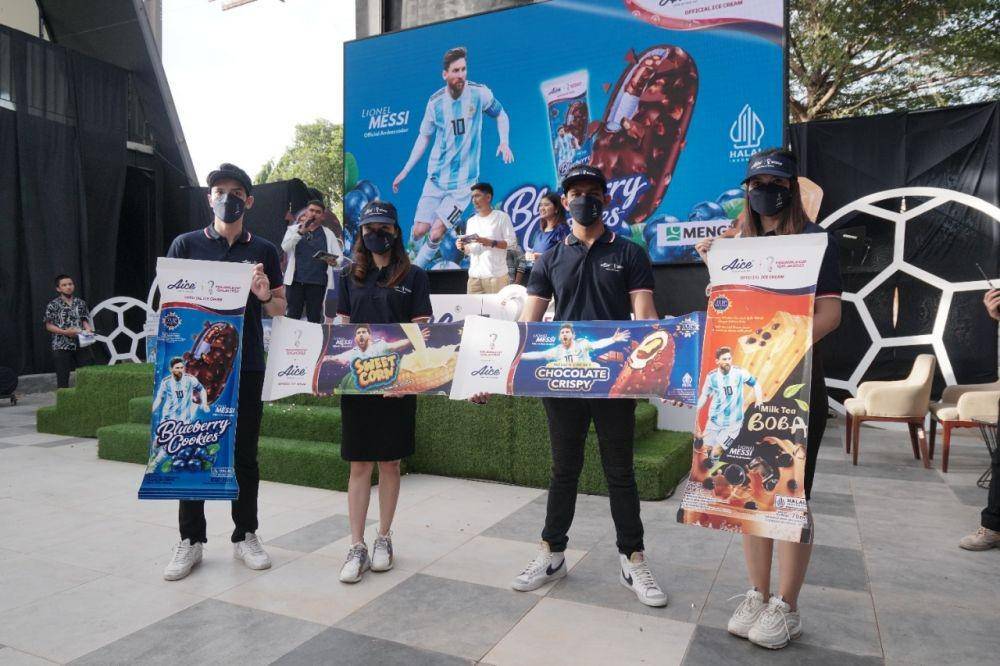 Es krim terbaru Aice, ada Lionel Messi. (Dok. Aice)