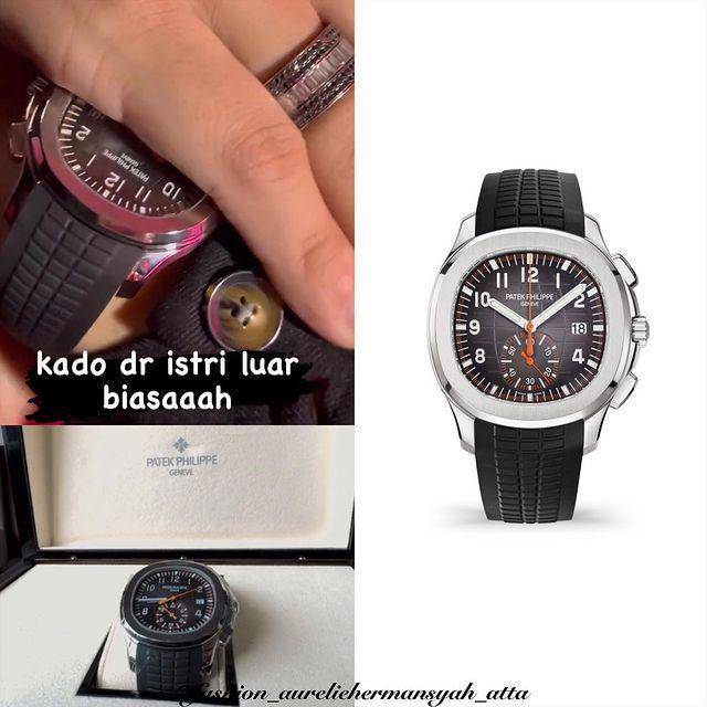potret koleksi jam tangan milyaran Atta Halilintar (instagram.com/fashion_aureliehermansyah_atta)