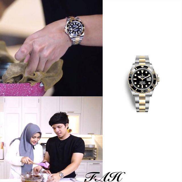 potret koleksi jam tangan milyaran Atta Halilintar (instagram.com/fashion_aureliehermansyah_atta)