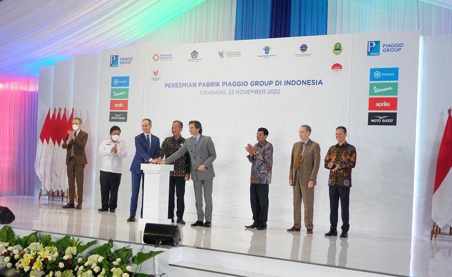 Seremoni peresmian pabrik Piaggio Group (dok. Piaggio)