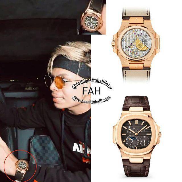 potret koleksi jam tangan milyaran Atta Halilintar (instagram.com/fashionattahalilintar_)