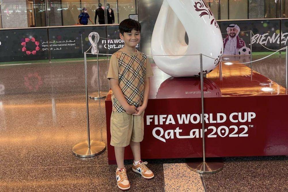 potret Rafathar di Piala Dunia 2022 (instagram.com/raffinagita1717)