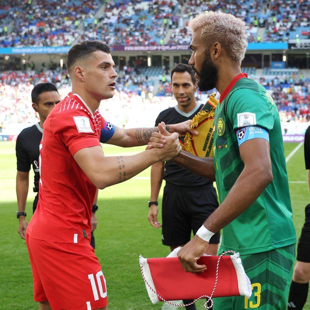 potret Granit Xhaka dan Maxim Choupo-Moting (twitter.com/fifaworldcup)