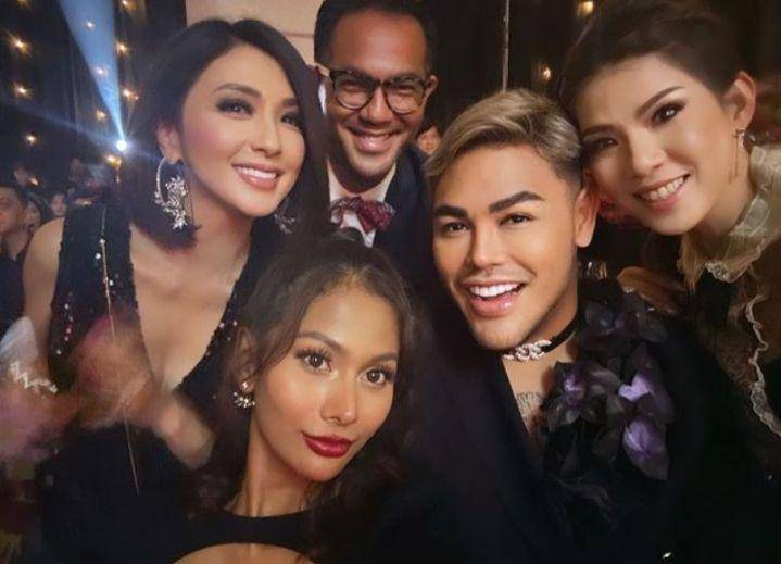 potret artis di pesta ulang tahun Helena Lim (instagram.com/ivan_gunawan)