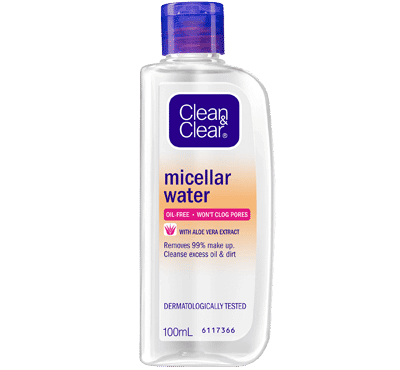 Clean & Clear Micellar Water Aloe Vera Extract (cleanandclear.co.id)