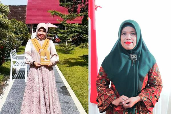 Sumiati, Guru SMAN 11 Mataram (Kiri) dan Sunarti, Guru SMAN 1 Mataram (Kanan) yang terus belajar dan beradaptasi (Dok Kemendikbudristek)