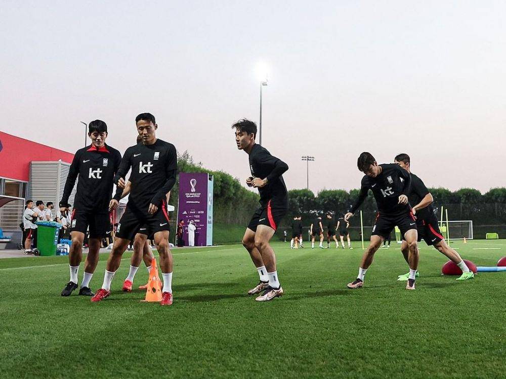 suasana latihan TImnas Korea Selatan di Qatar (instagram.com/thekfa)