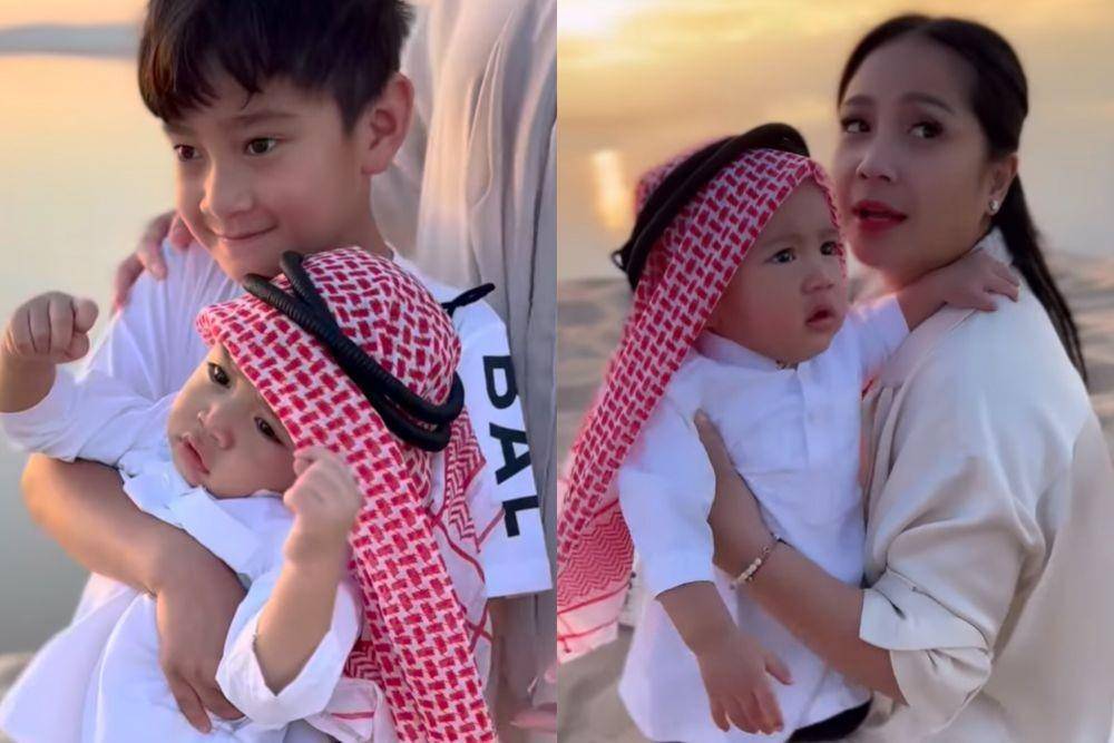 momen keluarga Raffi main di gurun pasir (instagram.com/raffinagita1717)