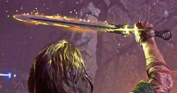 Freyr memanggil kembali pedang Ingrid ( Dok. Santa Monica Studio / God of War: Ragnarok )