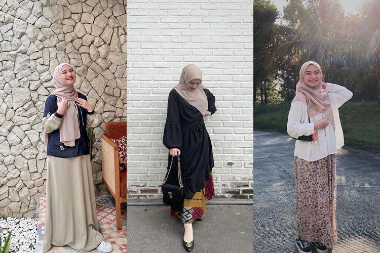 10 OOTD Rok ala Nadzira Shafa, Tampil Syar'i dan Fashionable!