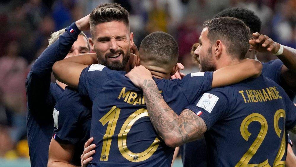 Selebrasi Timnas Prancis pada Piala Dunia 2022. (skysports.com)