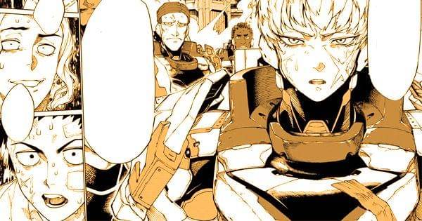 Pemimpin pasukan bersenjata meminta tolong ke grup Hallow ( Dok. Kodansha / Versus )