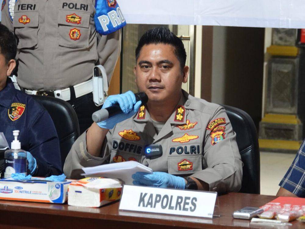 Polres Lampung Tengah total telah mengamankan 24 orang terduga pelaku pembakaran, pengrusakan, dan penjarahan aset milik PT. Gunung Aji Jaya (GAJ). (Dok. Polres Lampung Tengah).