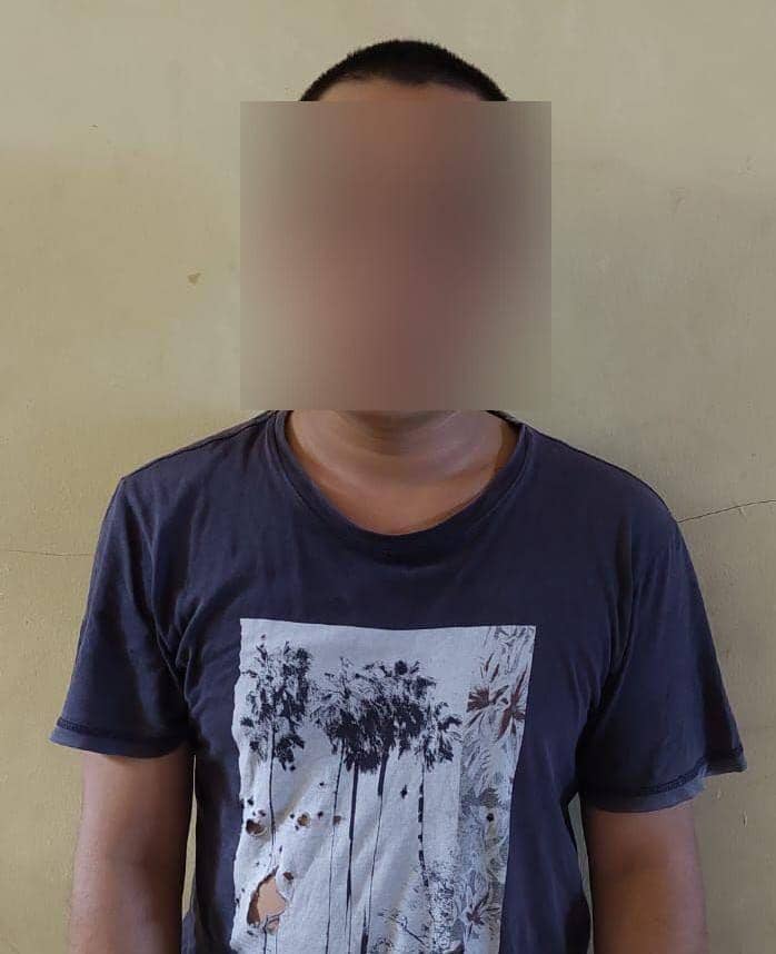 Pelaku penganiayaan yang diamankan Satreskrim Polres Lombok Utara. (dok. Polres Lombok Utara)