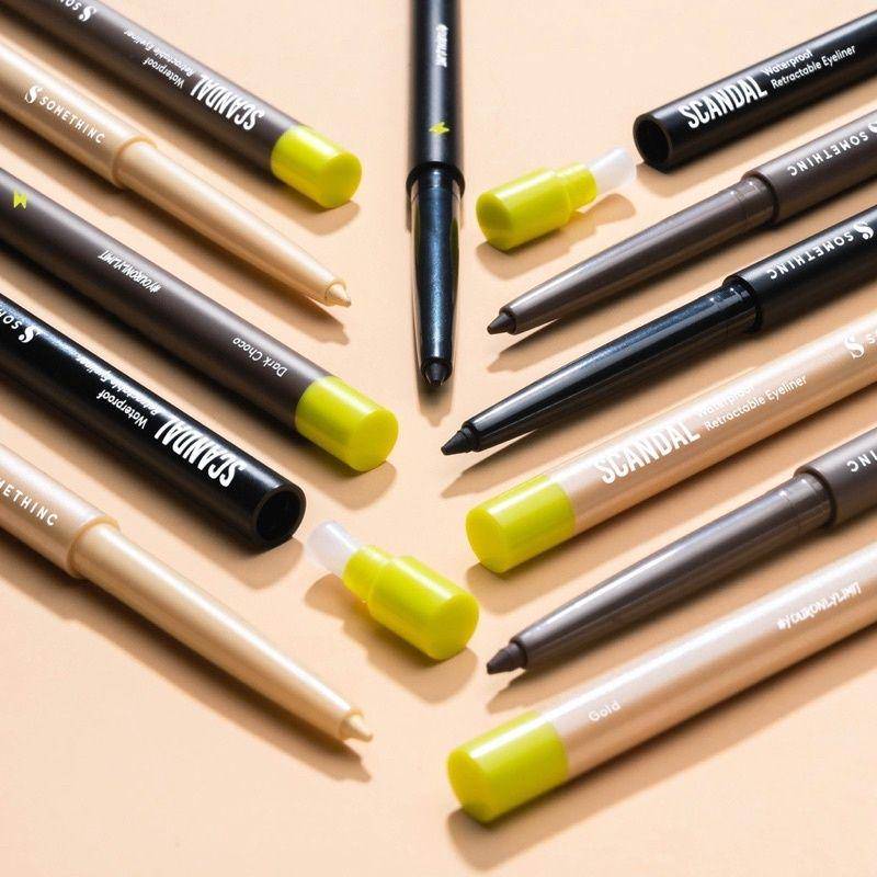 Somethinc Scandal Waterproof Retractable Eyeliner Dark Choco (shopee.co.id/restbeautyofficial)