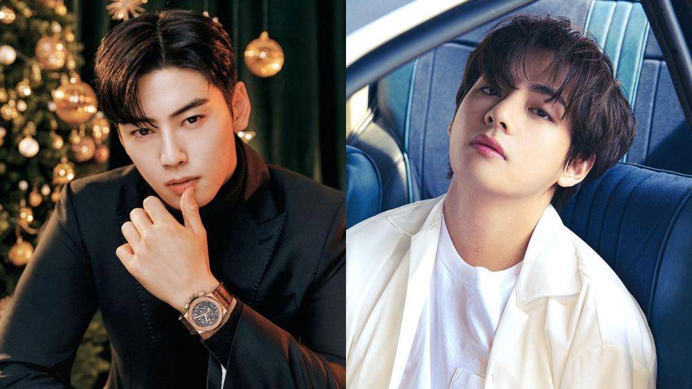 Cha Eun Woo ASTRO dan V BTS (instagram.com/eunwo.o_c | instagram.com/bts.bighitofficial)