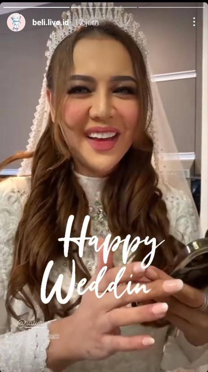 potret pernikahan Ratu Rizky Nabila dan Ibrahim (instagram.com/beli.live.id)
