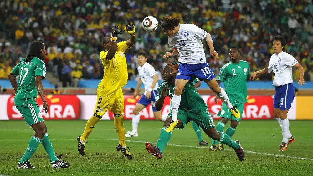 Korea Selatan melawan Nigeria di Piala Dunia 2010. (fifa.com)